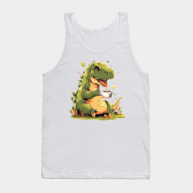 tea rex Tank Top by enzo studios